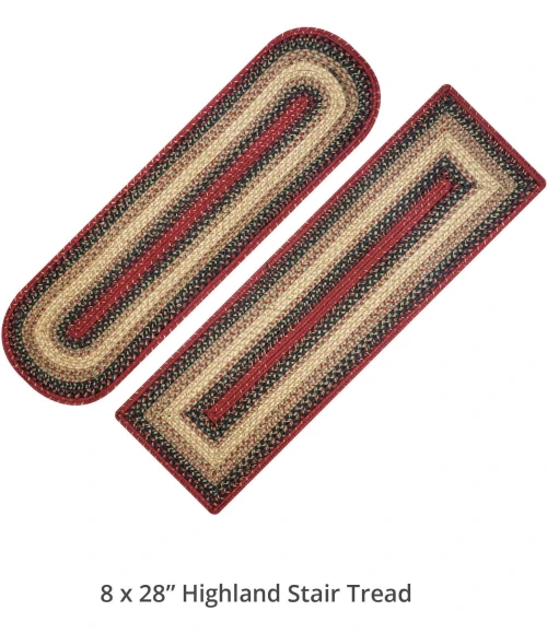 Homespice Decor Jute Braided Accessories Highland Multi 240121PS 8 in. X 28 in. Set of 2 Rect Rug