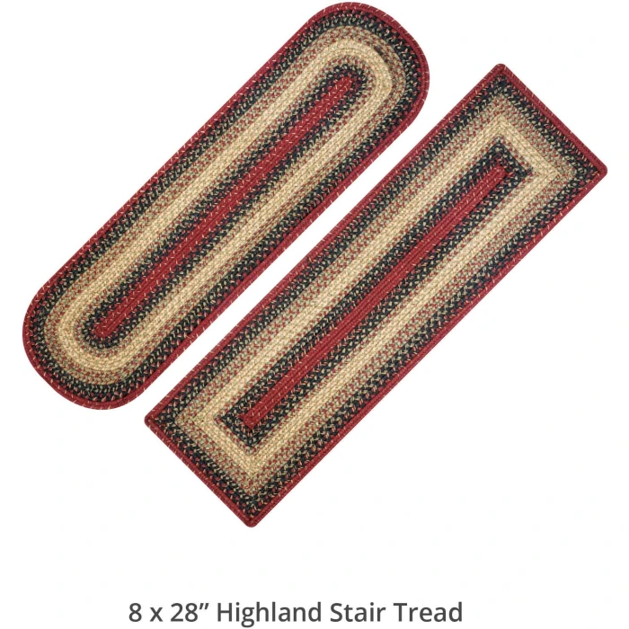 Homespice Decor Jute Braided Accessories Highland Multi 240121PS 8 in. X 28 in. Set of 2 Rect Rug