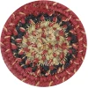 Homespice Decor Jute Braided Accessories Highland Multi 240013PS 4 in. Set of 6 Round Rug