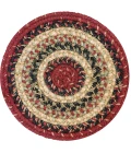 Homespice Decor Jute Braided Accessories Highland Multi 240029PS 8 in. Set of 3 Round Rug