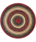 Homespice Decor Jute Braided Accessories Highland Multi 240045PS 15 in. Set of 2 Round Rug