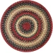 Homespice Decor Jute Braided Accessories Highland Multi 240045PS 15 in. Set of 2 Round Rug