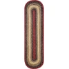 Homespice Decor Jute Braided Accessories Highland Multi 240105PS 8 in. X 28 in. Set of 2 Oval Rug