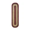 Homespice Decor Jute Braided Accessories Highland Multi 571793 11 in. X 36 in. Oval Rug