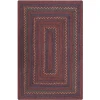 Homespice Decor Jute Braided Rug Burgundy & Navy Blue Jamestown 6ft. x 9ft. Rect. Rug