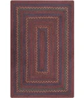 Homespice Decor Jute Braided Rug Burgundy & Navy Blue Jamestown 6ft. x 9ft. Rect. Rug