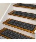 Homespice Decor Jute Braided Accessories Black Jet Black 8in. x 28in. Set of 13 Rect. Rug