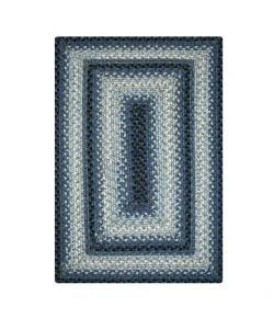 Homespice Decor Ultra Durable Braided Juniper Blue 313225 4 ft. X 6 ft. Rect Rug