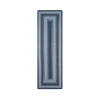 Homespice Decor Ultra Durable Braided Juniper Blue 329226 22 in. X 72 in. Rect Rug