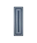 Homespice Decor Ultra Durable Braided Juniper Blue 329226 22 in. X 72 in. Rect Rug
