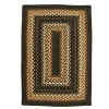 Homespice Decor Jute Braided Kilimanjaro Black 511218 20 in. X 30 in. Rect Rug
