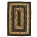 Homespice Decor Jute Braided Kilimanjaro Black 511218 20 in. X 30 in. Rect Rug