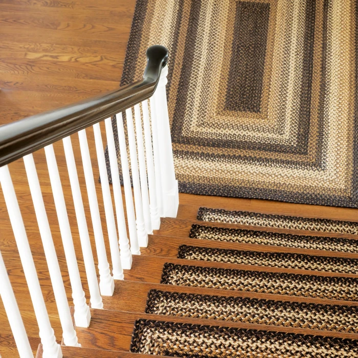 Homespice Decor Jute Braided Kilimanjaro Black 512215 27 in. X 45 in. Rect Rug