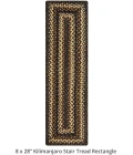 Homespice Decor Jute Braided Accessories Kilimanjaro Black 240114PS 8 in. X 28 in. Set of 2 Rect Rug