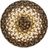 Homespice Decor Jute Braided Accessories Kilimanjaro Black 240022PS 8 in. Set of 3 Round Rug