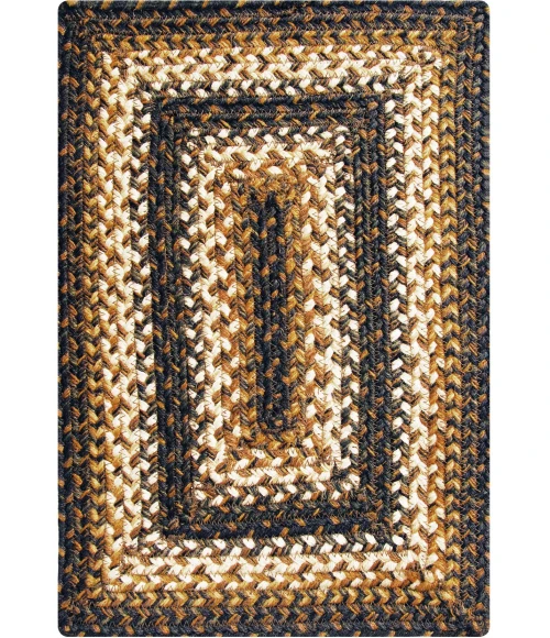 Homespice Decor Jute Braided Accessories Kilimanjaro Black 240070PS 13 in. X 19 in. Set of 4 Rect Rug