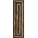 Homespice Decor Jute Braided Accessories Kilimanjaro Black 240114PS 8 in. X 28 in. Set of 2 Rect Rug