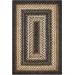 Homespice Decor Jute Braided Kilimanjaro Black 515216 6 ft. X 9 ft. Rect Rug