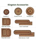 Homespice Decor Jute Braided Kingston Multi 504098 5 ft. X 8 ft. Oval Rug