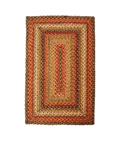 Homespice Decor Jute Braided Kingston Multi 511096 20 in. X 30 in. Rect Rug