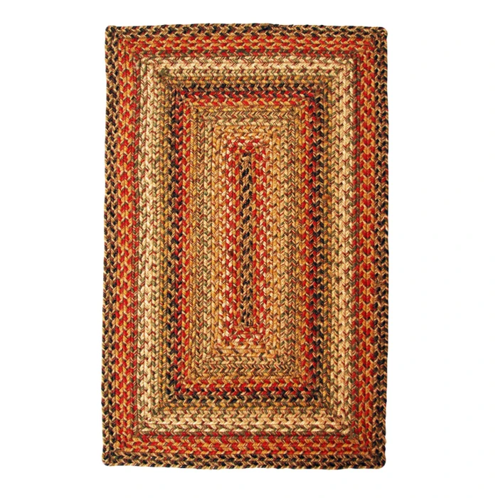 Homespice Decor Jute Braided Kingston Multi 511096 20 in. X 30 in. Rect Rug