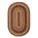 Homespice Decor Jute Braided Kingston Multi 504098 5 ft. X 8 ft. Oval Rug