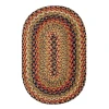 Homespice Decor Jute Braided Kingston Multi 505095 6 ft. X 9 ft. Oval Rug