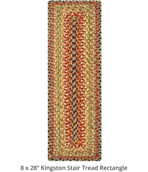 Homespice Decor Jute Braided Accessories Kingston Multi 240111PS 8 in. X 28 in. Set of 2 Rect Rug