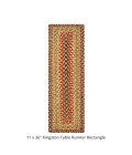 Homespice Decor Jute Braided Accessories Kingston Multi 572097 11 in. X 36 in. Rect Rug