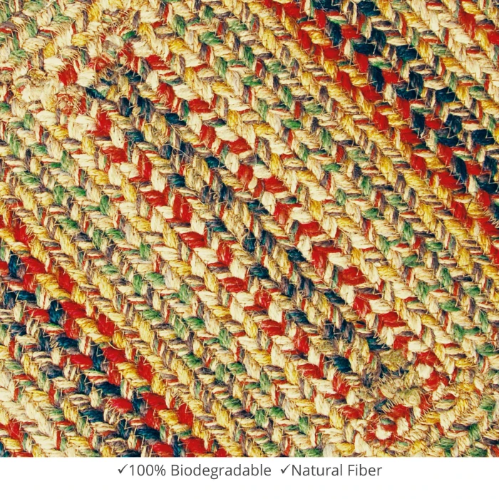 Homespice Decor Jute Braided Accessories Kingston Multi 572097 11 in. X 36 in. Rect Rug
