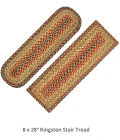 Homespice Decor Jute Braided Accessories Kingston Multi 240111PS 8 in. X 28 in. Set of 2 Rect Rug