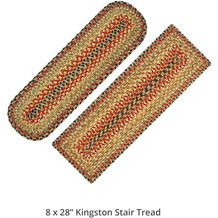 Homespice Decor Jute Braided Accessories Kingston Multi 240143PS 8 in. X 28 in. Set of 13 Rect Rug