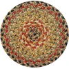 Homespice Decor Jute Braided Accessories Kingston Multi 240019PS 8 in. Set of 3 Round Rug