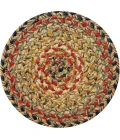 Homespice Decor Jute Braided Accessories Kingston Multi 240019PS 8 in. Set of 3 Round Rug