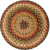 Homespice Decor Jute Braided Accessories Kingston Multi 240037PS 15 in. Set of 2 Round Rug
