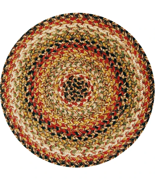 Homespice Decor Jute Braided Accessories Kingston Multi 240167PS 15 in. Set of 6 Round Rug