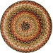 Homespice Decor Jute Braided Accessories Kingston Multi 240037PS 15 in. Set of 2 Round Rug