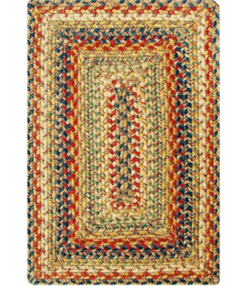 Homespice Decor Jute Braided Accessories Kingston Multi 240067PS 13 in. X 19 in. Set of 4 Rect Rug