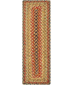 Homespice Decor Jute Braided Accessories Kingston Multi 240111PS 8 in. X 28 in. Set of 2 Rect Rug