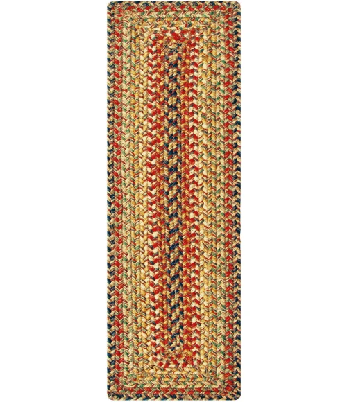 Homespice Decor Jute Braided Accessories Kingston Multi 240111PS 8 in. X 28 in. Set of 2 Rect Rug