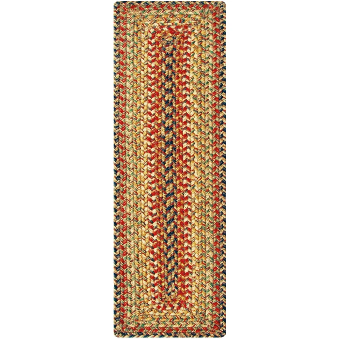 Homespice Decor Jute Braided Accessories Kingston Multi 240143PS 8 in. X 28 in. Set of 13 Rect Rug