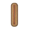 Homespice Decor Jute Braided Accessories Kingston Multi 571090 11 in. X 36 in. Oval Rug