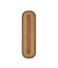 Homespice Decor Jute Braided Accessories Kingston Multi 571090 11 in. X 36 in. Oval Rug