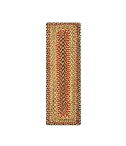 Homespice Decor Jute Braided Accessories Kingston Multi 572097 11 in. X 36 in. Rect Rug