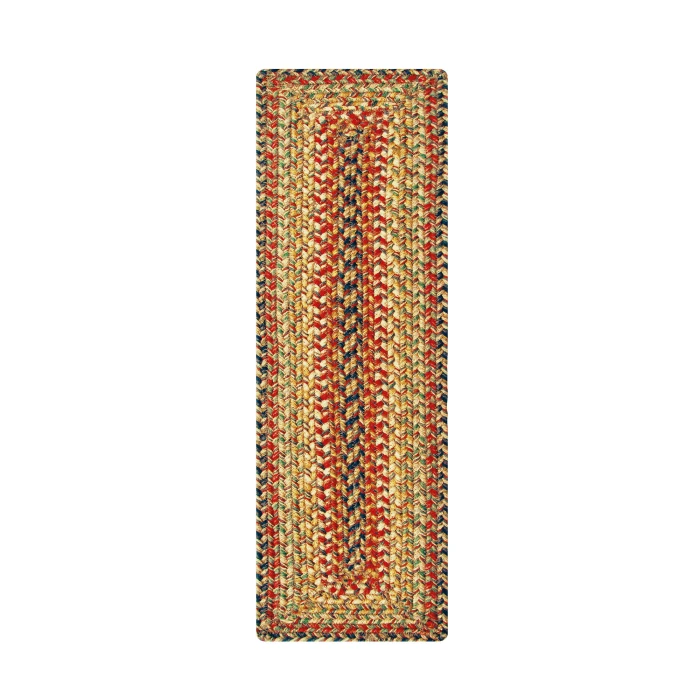Homespice Decor Jute Braided Accessories Kingston Multi 572097 11 in. X 36 in. Rect Rug