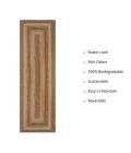 Homespice Decor Jute Braided Kingston Multi 519092 22 in. X 72 in. Rect Rug