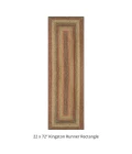 Homespice Decor Jute Braided Kingston Multi 519092 22 in. X 72 in. Rect Rug