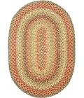 Homespice Decor Jute Braided Kingston Multi 501097 20 in. X 30 in. Oval Rug