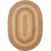 Homespice Decor Jute Braided Kingston Multi 501097 20 in. X 30 in. Oval Rug