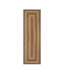 Homespice Decor Jute Braided Kingston Multi 519092 22 in. X 72 in. Rect Rug